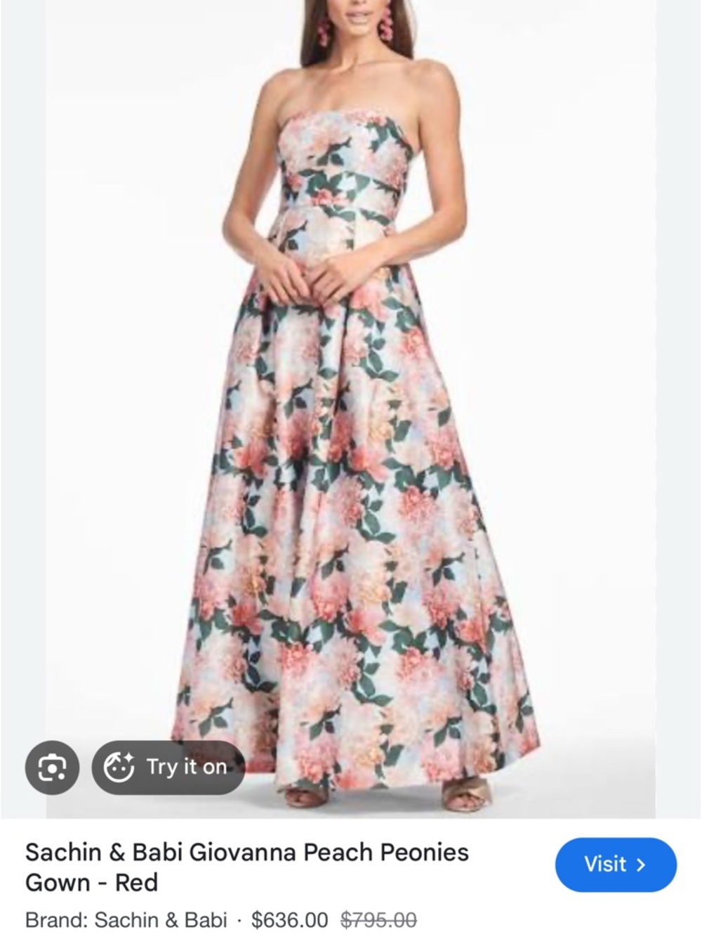 Sachin & Babi Giovanna Gown 🌸 Mother of the Bride *NWT**